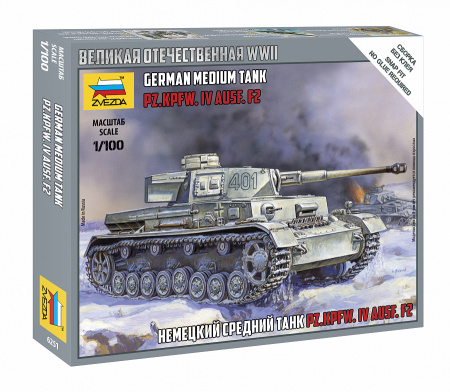 Немецкий танк Т-IV F2, 1:100