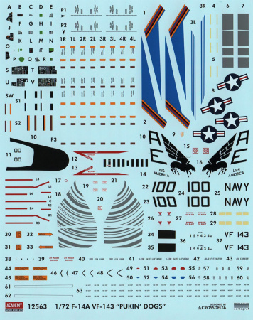 Самолёт U.S. NAVY F-14A (1:72)