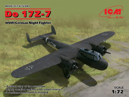 Do 17Z-7, Германский ночной истребитель ІІ МВ, 1:72, (72307)