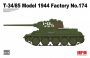 Советский танк Т-34/85 обр.1944 г., завод №174, 1:35, [RM5079]