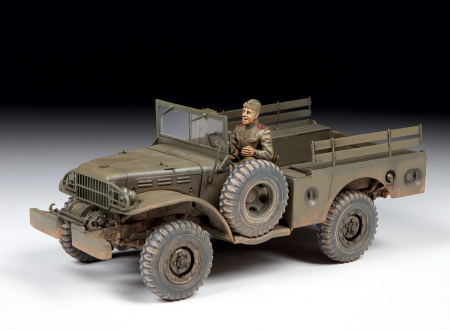 Американский армейский автомобиль WC-52 "Три четверти" с лебедкой, 1:35