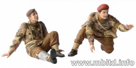 Фигуры Английские парашютисты 1944г.Набор 2, 1:35, (MB3534)