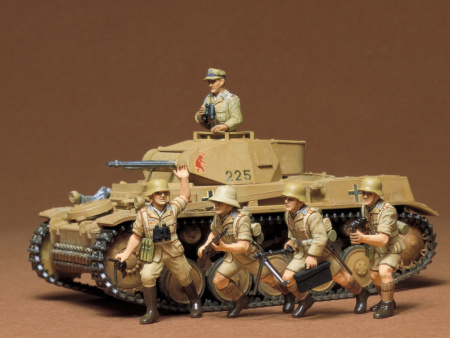 Танк T-II +5 солдат, 1/35