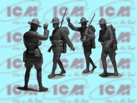Стандартный грузовик "Liberty" с пехотой США І МВ, 1:35, (35652)