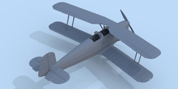 Bücker Bü 131D, Германский учебный самолет ІІ МВ, 1:32, (32030)