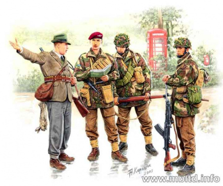 Английские парашютисты 1944г.Набор 1, 1:35, (MB3533)