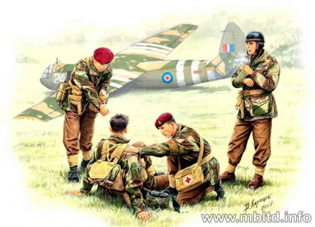 Фигуры Английские парашютисты 1944г.Набор 2, 1:35, (MB3534)