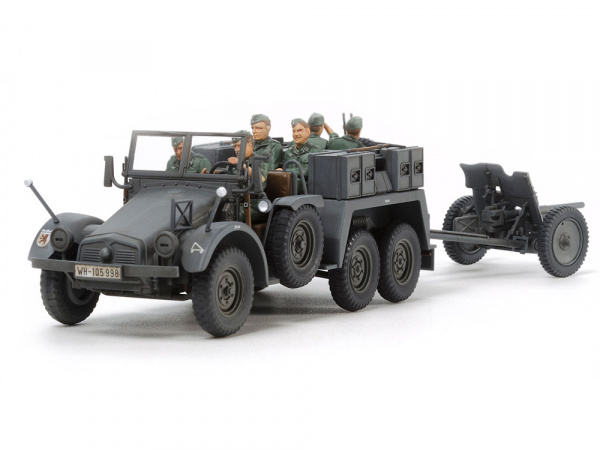 Немецкий грузовик 6*4 Truck Kfz.69 с 3,7см пушкой, 1/48